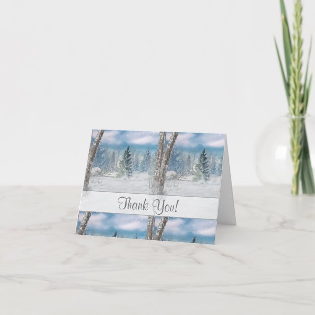 Jeden Anlaß der Winterlandschaft Danke (Vorderseite)