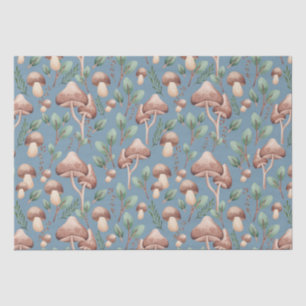 Jeden Anlaß Dusty Blue Eucalyptus Forest Mushroom Seidenpapier