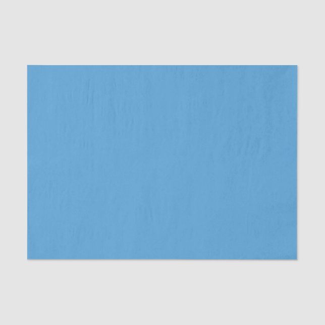 Jeden Anlaß Fresh Sky Blue Solid Color #4da1d7 Seidenpapier (Vorderseite)