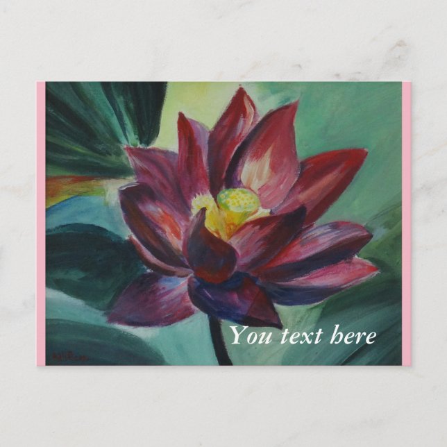 Jeden Anlaß gestrichen loyus Blume Postkarte (Vorderseite)