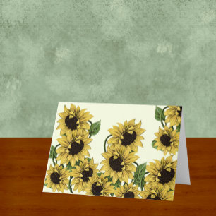 Jeden Anlaß-Grußkarte für Sonnenblumen Karte