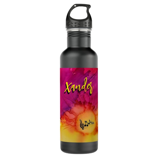 Jeden Anlaß Sonnenaufgang Wasserflasche Edelstahlflasche (Vorderseite)