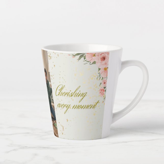 Jeden Augenblick bearbeiten - Persönliche Umarmung Milchtasse (Rechts)