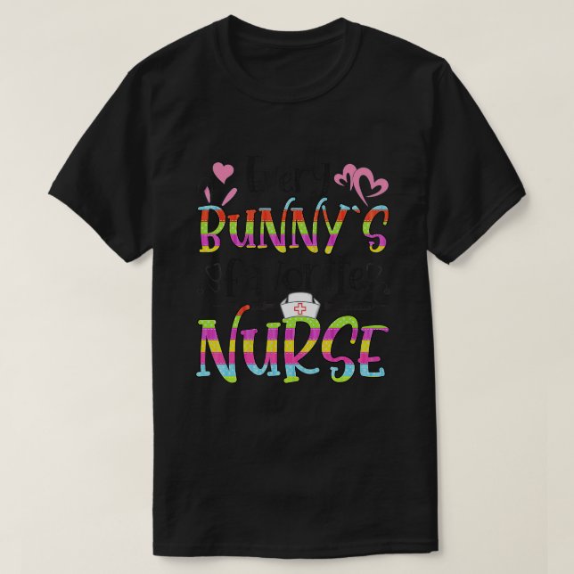 Jeden Bunnys Lieblings-Krankenschwester Happy Oste T-Shirt (Design vorne)