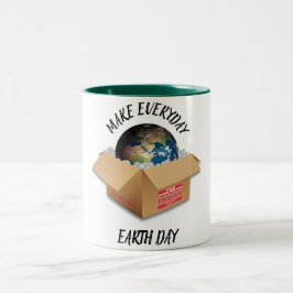 JEDEN ERDTAG MACHEN ZWEIFARBIGE TASSE