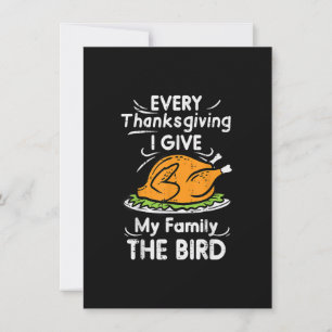 Jeden Erntedank gebe ich meiner Familie den Vogelf Einladung