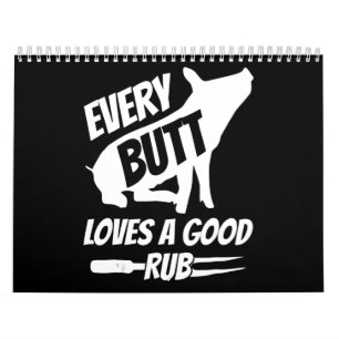 Jeden Hintern Liebe ein gutes Rub Funny Schweinefl Kalender