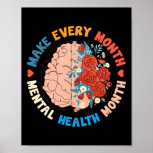 Jeden Monat ein Monat mehr Bewusstsein für psychis Poster