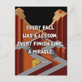 „Jeder Absturz war eine Lehre“, Marble Madness Postkarte