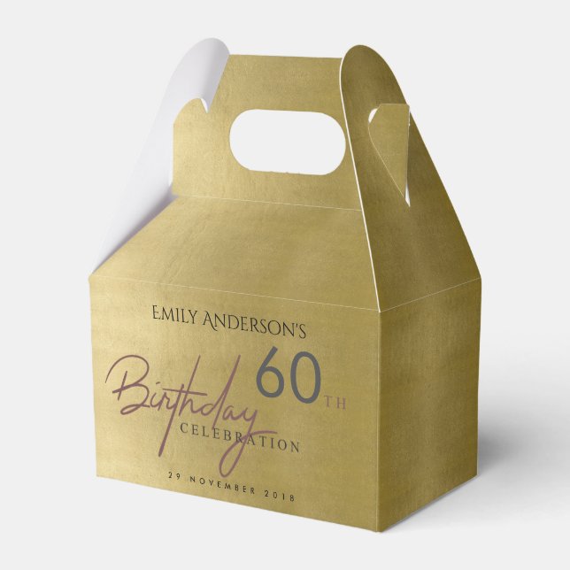 JEDER ALTER EINFACHER ELEGANTER GOLDTYPOGRAFIE BIR GESCHENKSCHACHTEL (Vorderseite)