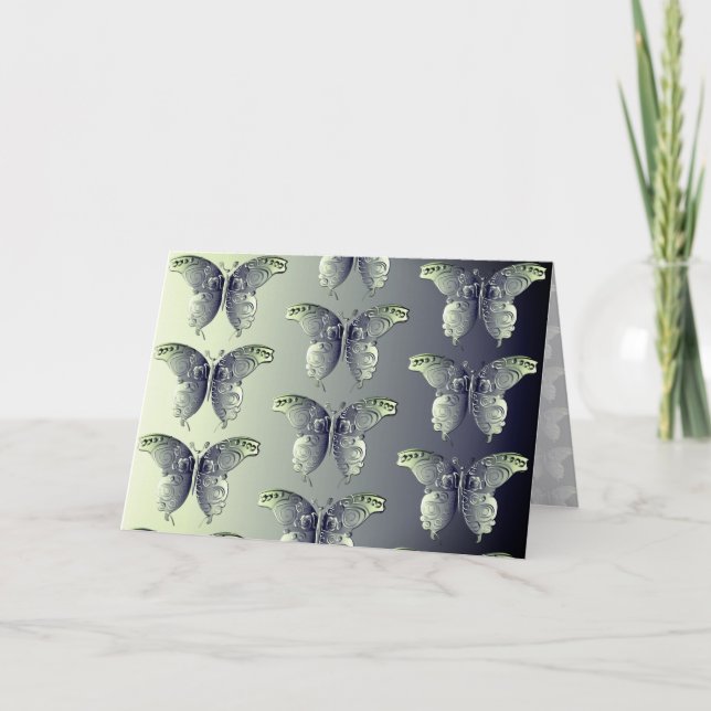 Jeder Anlass Butterfly Graphic Blank Karte (Vorderseite)