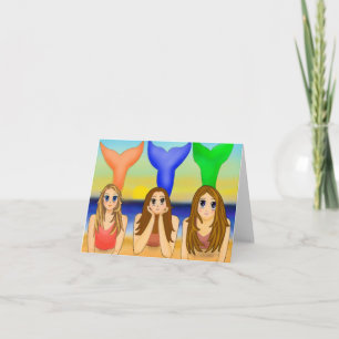 Jeder Anlass Mermaids Notecard Karte