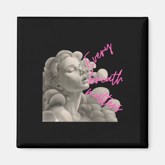 Jeder Atemzug ist ein Geschenk für Spaß an der Ach Magnet (Vorne)