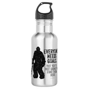 Jeder benötigt Ziele (Hockey) Edelstahlflasche