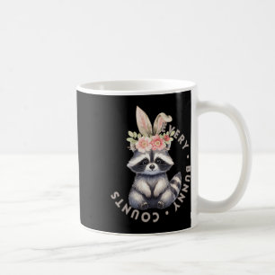 Jeder Bunny Counts - Raccoon Sticker Kaffeetasse