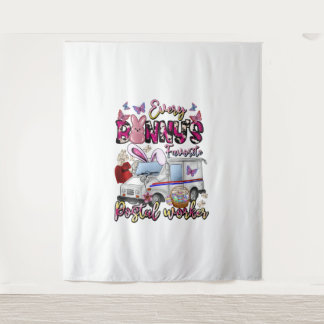 Jeder Bunny Lieblings Postal Vorker Wandteppich