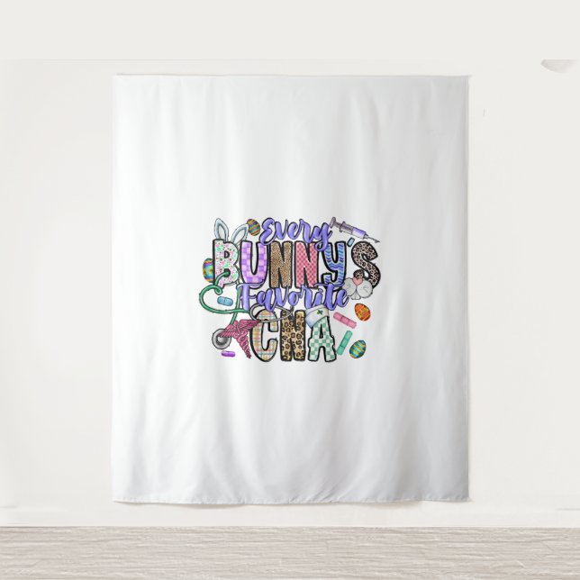Jeder Bunnys Favorite CNA Wandteppich (Vorderseite)