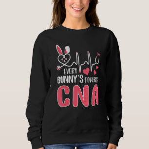Jeder Bunny's ist Lieblings-CNA-Pflege Niedlich Bu Sweatshirt