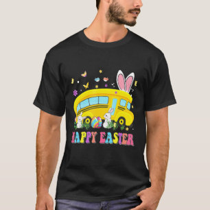Jeder Bunny's Lieblings-Schulbus-Fahrer Happy Eas T-Shirt