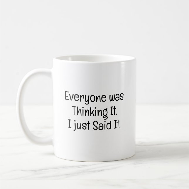 Jeder dachte daran kaffeetasse (Links)