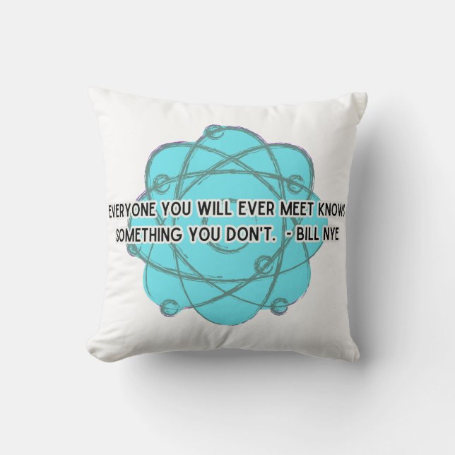 Jeder, den Sie treffen Bill Nye Pillow Kissen (Vorderseite)