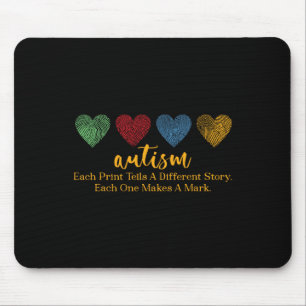 Jeder Druck erzählt eine andere Geschichte Fingera Mousepad