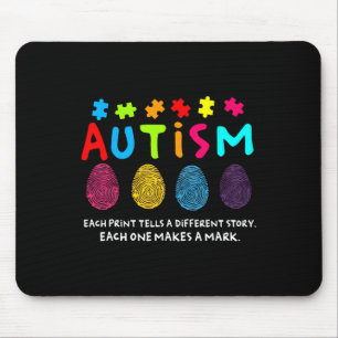Jeder Druck erzählt eine andere Geschichte Fingera Mousepad