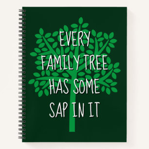 Jeder Familienbaum hat einen Sap darin Notizbuch