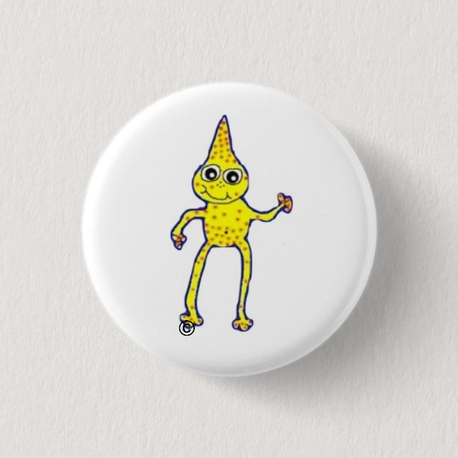 Jeder freundliche Außerirdische der Lieben! Button (Vorderseite)