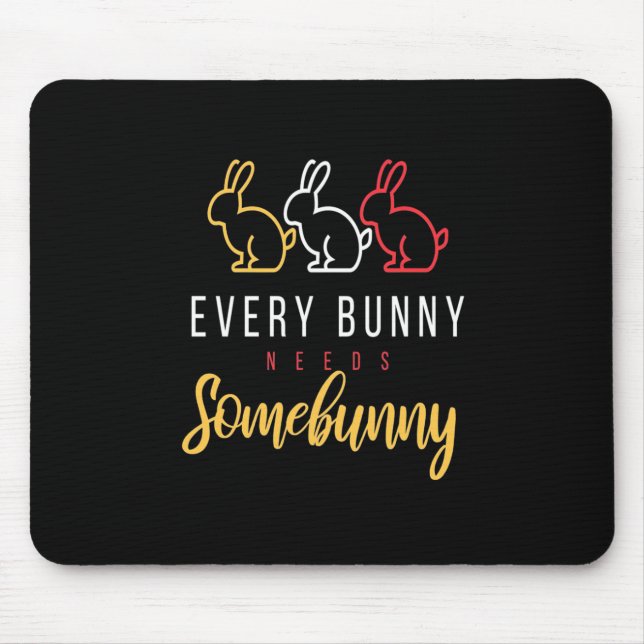 Jeder Hase braucht etwas Sonne Mousepad (Vorne)