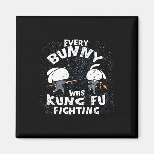 Jeder Hase kämpfte Kung Fu Karate Ninja Ost Magnet