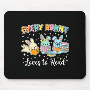 Jeder Hase liebt es, das lustige Mädchen-Osterbuch Mousepad