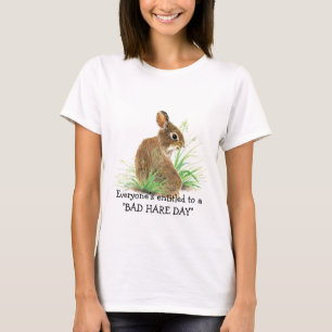 Jeder hat Anspruch auf ein Bad Hare Day Spaß Rabbi T-Shirt