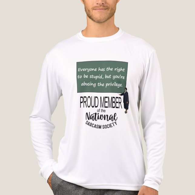 Jeder hat das Recht dumm zu sein Sarkastische Zita Tri-Blend Shirt (Vorderseite)