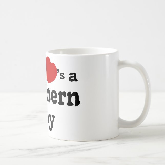 Jeder Herzen ein südlicher Junge Kaffeetasse (Rechts)
