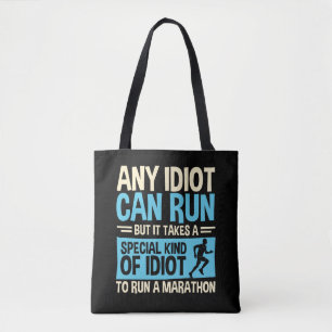 Jeder Idiot kann den lustigen Marathonläufer laufe Tasche