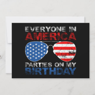 Jeder in Amerika Partys auf meinem Geburtstag Einladung