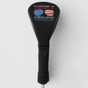 Jeder in Amerika Partys auf meinem Geburtstag Golf Headcover