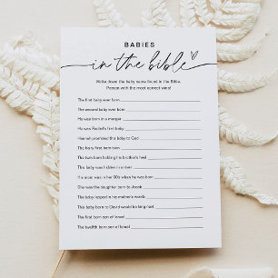 JEDER in der Bibel-Baby-Duschkarte Einladung