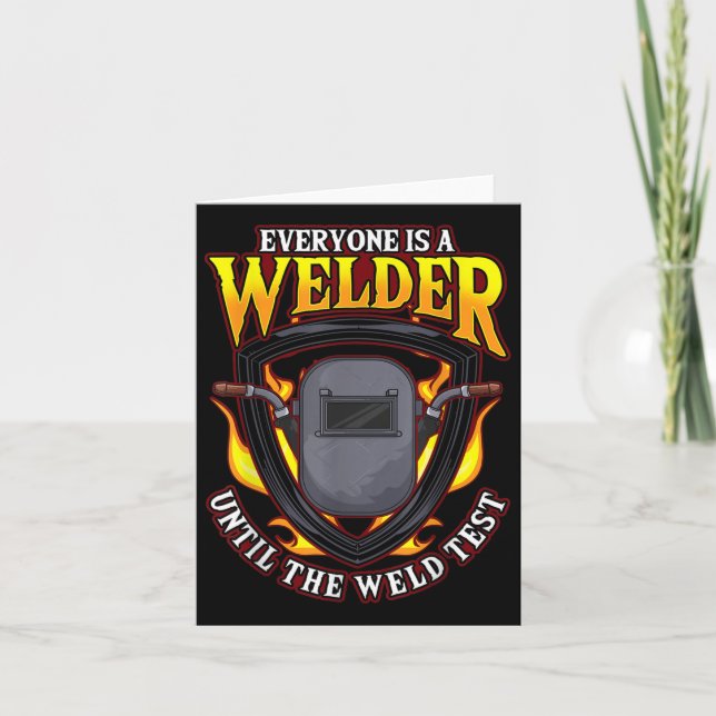 Jeder ist bis zur Prüfung am Ende ein Welfer Karte (Vorderseite)