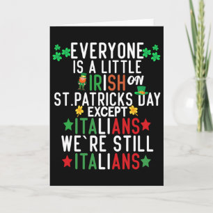Jeder ist ein bisschen irisch am St. Patrick's Day Karte