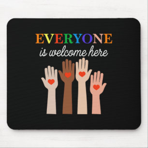 Jeder ist hier Idaho Lehrer 50 willkommen Mousepad
