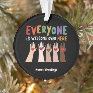 Jeder ist hier Idaho Lehrer willkommen Ornament
