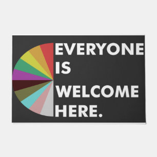 Jeder ist hier willkommen, Doormat, LGBT Doormat Fußmatte