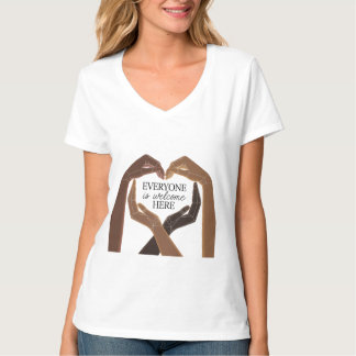 Jeder ist hier willkommen - Einheit & Diversity T-Shirt