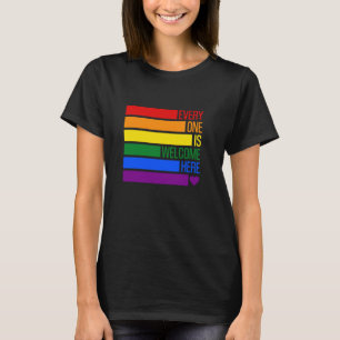 Jeder ist hier willkommen Idaho Lehrer lustig Schw T-Shirt