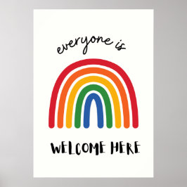 Jeder ist hier willkommen poster