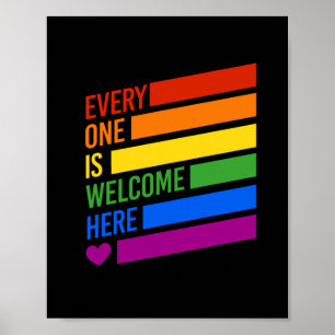 Jeder ist hier willkommen poster
