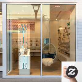 Jeder ist Willkommen Business Shop Deco Fensteraufkleber