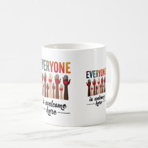 Jeder ist willkommen hier - USA Diversity & Unity Kaffeetasse